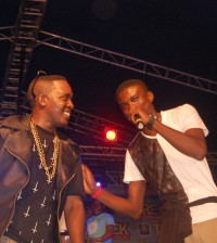 M.I and XBUSTA performing