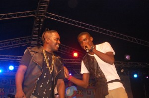 M.I and XBUSTA performing