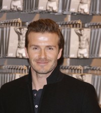 David Beckham at H&M Store in Berlin, Germany