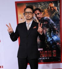 Robert Downey Jr. at the Iron Man 3 premiere in LA